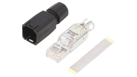 Złącze RJ45, wtyk, il.-PINów: 8, Kat: 5, złocony, 8p8c, 26AWG÷23AWG, IDC 1658008