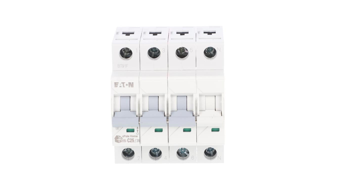 Wyłącznik nadprądowy 3P+N C 25A 6kA AC xPole Home HN-C25/3N 194913