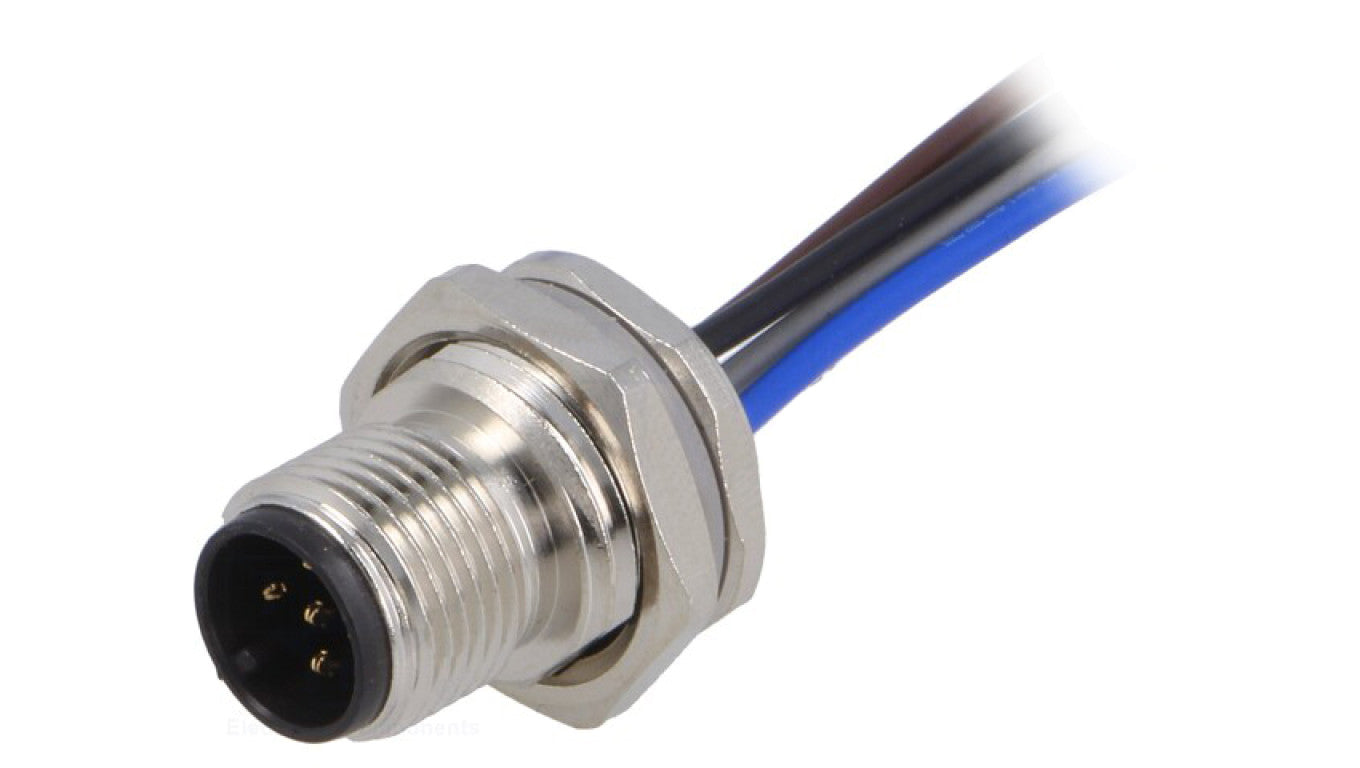 Złącze okrągłe M12 męskie proste 5-PIN 60V 0,5m T4171010005-002