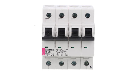 Wyłącznik nadprądowy 3P+N B 25A 10kA AC ETIMAT10 002126718
