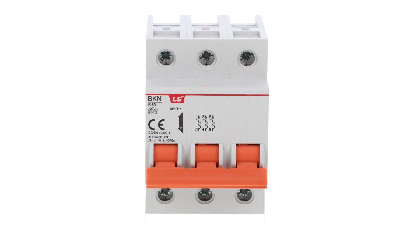 Wyłącznik nadprądowy 3P B 63A 6kA AC BKN 06130078R0