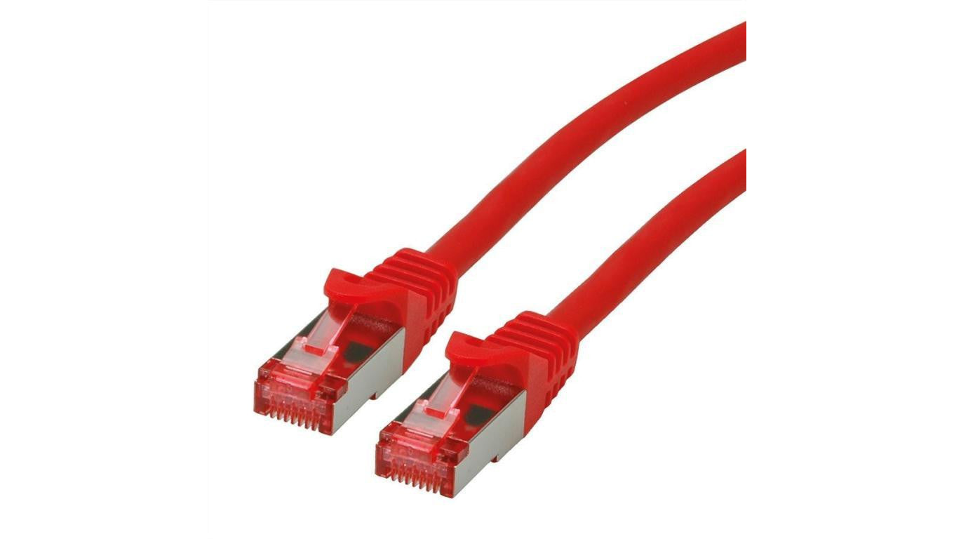 ROLINE S/FTP Patchcord Cat.6 Component Level, LSOH, czerwony, 15.0 m
