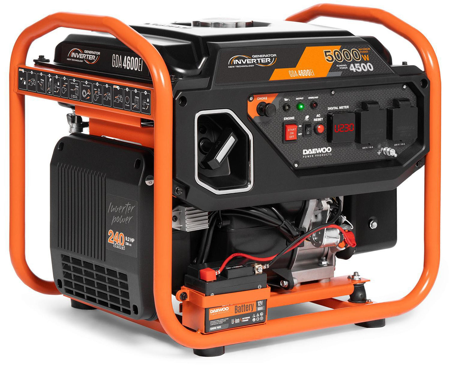 AGREGAT PRĄDOTWÓRCZY INWERTOROWY DAEWOO GDA 4600Ei 5.0kW