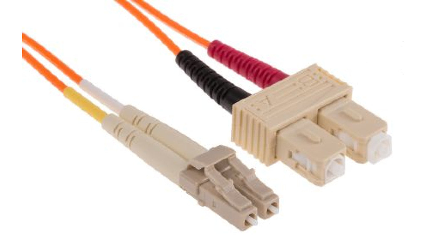 Kabel światłowodowy, średnica: 62.5/125μm, OM1 Wielomodowy, Pomarańczowy, LC/SC