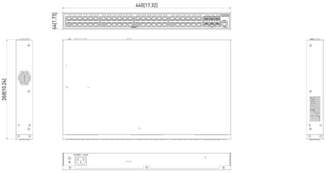 Switch Hikvision DS-3E2754-HI-48T6X