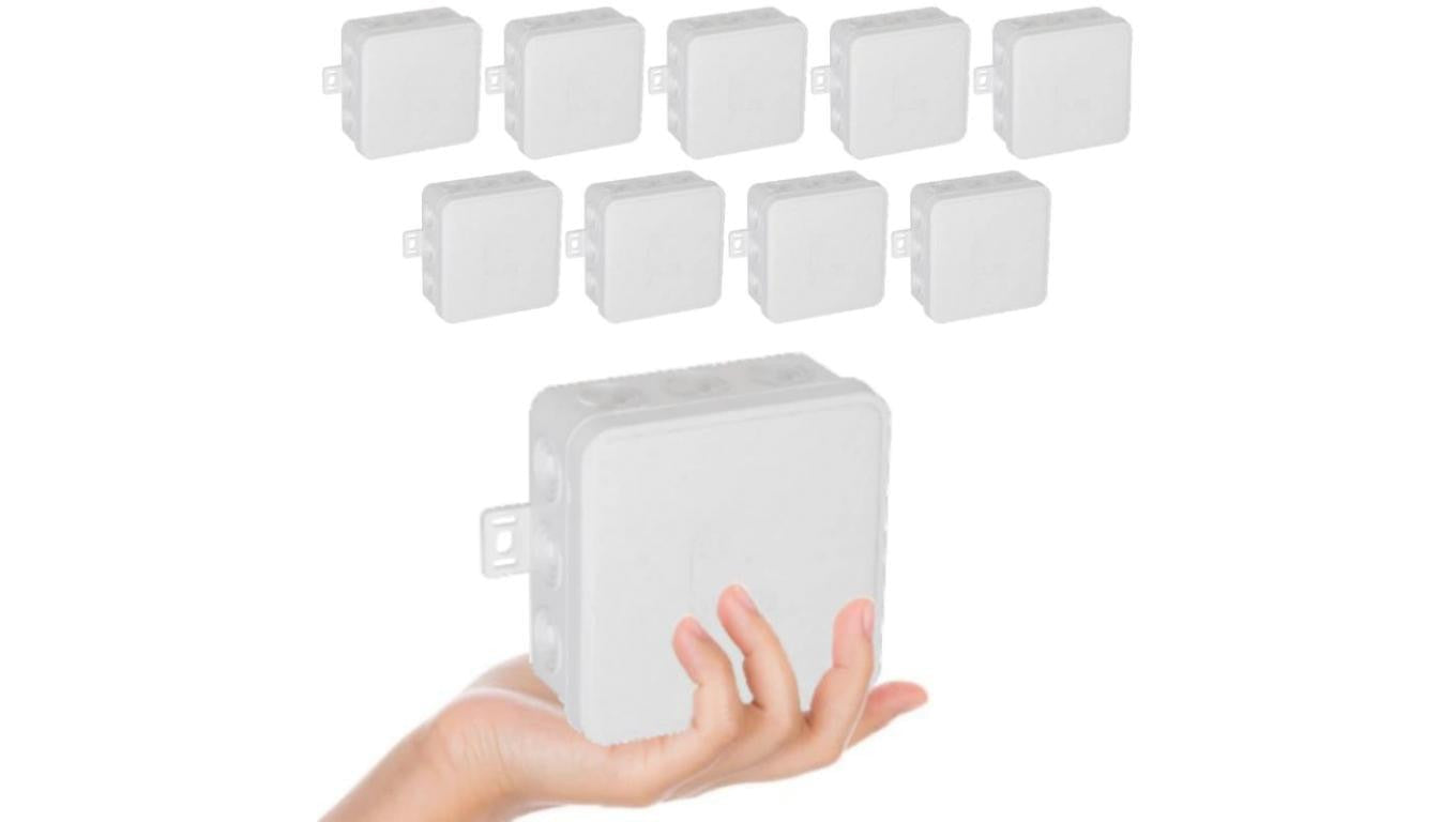VIPLAST Puszka Natynkowa Hermetyczna Na Klik IP54 100x100x41mm Biała 10szt