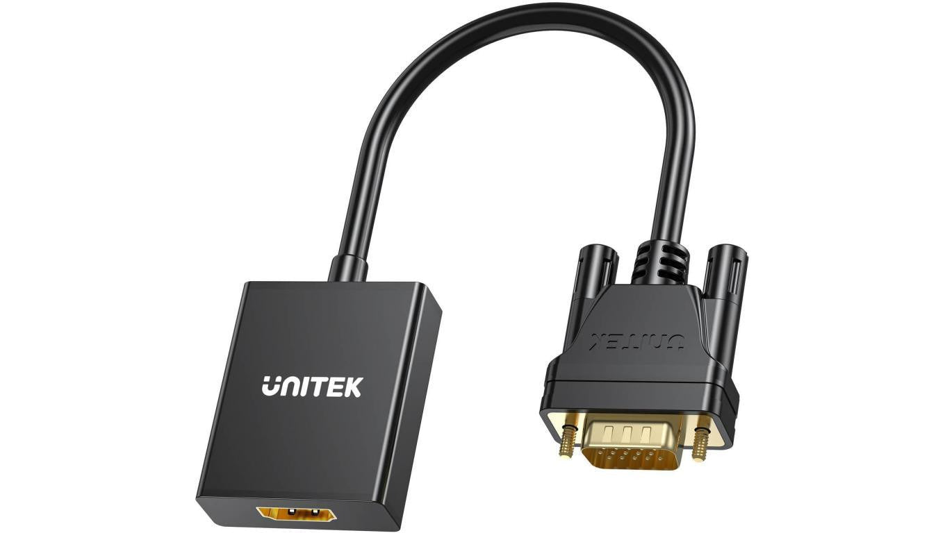 Adapter VGA na HDMI FullHD czarny 15cm