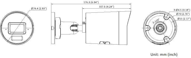 Kamera IP HikVision DS-2CD2083G2-LI2U(2.8mm)(BLACK) PL