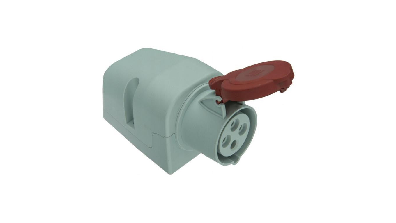 Gniazdo siłowe stałe 4p. 32A IP44 400V / 25011