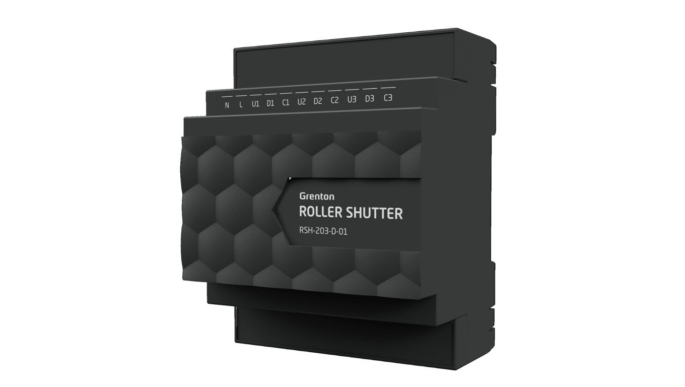 GRENTON ROLLER SHUTTER x3, DIN, TF-Bus, RSH-203-D-01