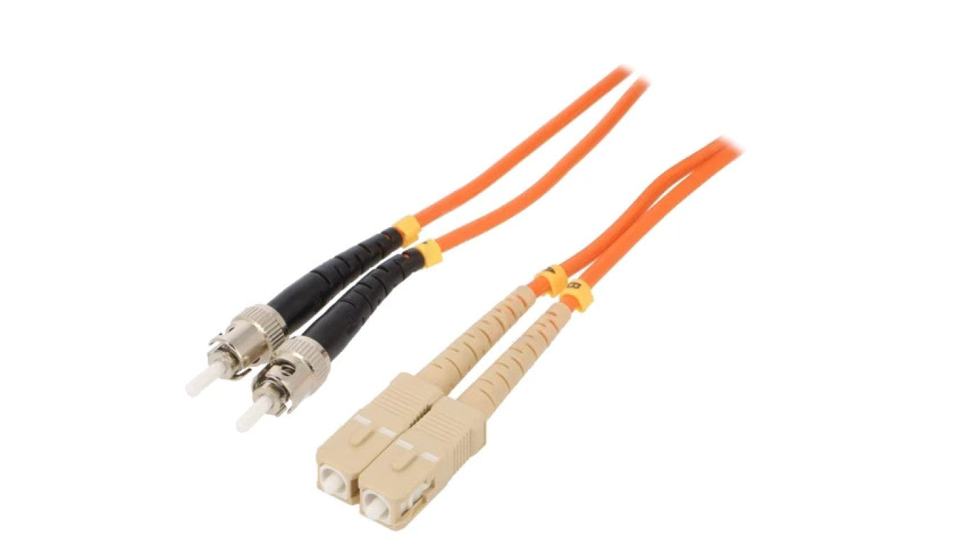 Patch cord światłowodowy OM2 SC/UPC,ST/UPC 5m pomarańczowy CFO-STSC-OM2-5M