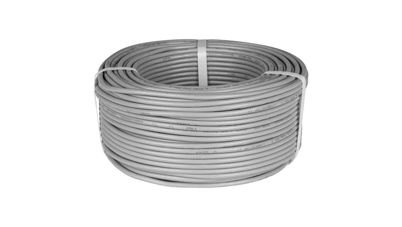 Kabel sterowniczy JZ-500 4x2,5mm2 szary 300/500V numerowany olejoodporny linka Helukabel /100m/