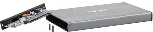 Zewnętrzna obudowa dysku Natec Rhino GO SATA 2,5" szary