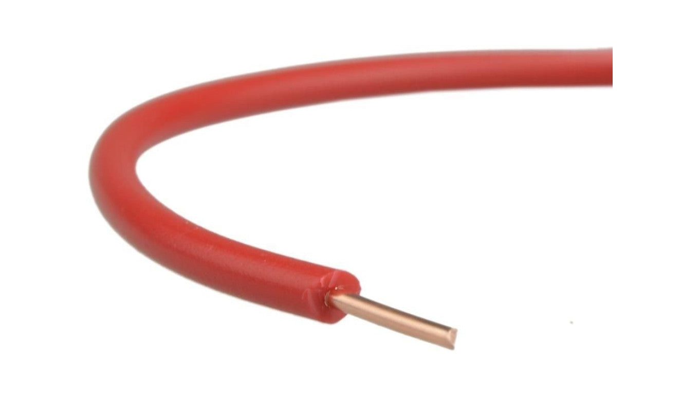 Przewód instalacyjny H07V-U / DY 1 750V czerwony drut Elektrokabel /100m/