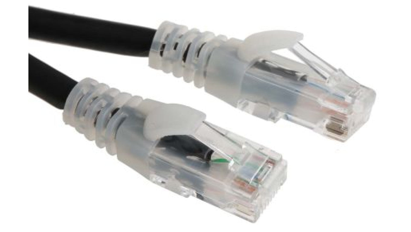 Kabel kategorii 6, Czarny, Wtyk RJ45/męski RJ45dł.: 3m, mat. koszulki: LSZH