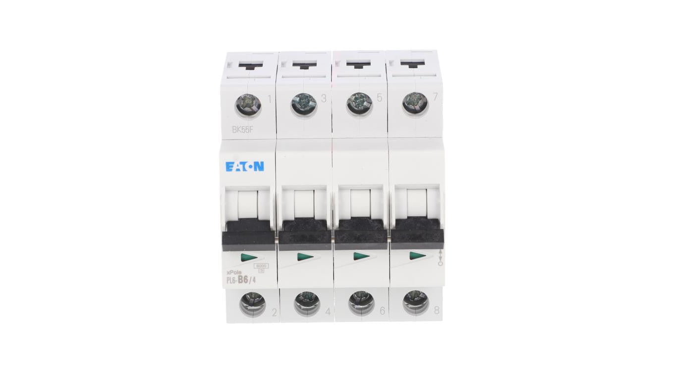 Wyłącznik nadprądowy 4P B 6A 6kA AC PL6-B6/4 166505