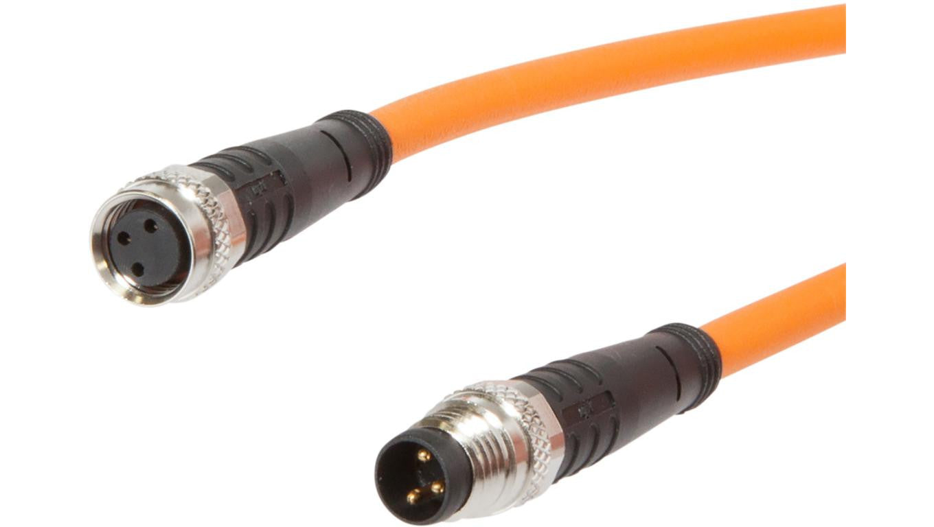 Kabel połączeniowy, 5 m, gniazdo M8 3-stykowe proste, wtyk M8 3-stykowy prosty, PUR (poliuretan) VK50RF74
