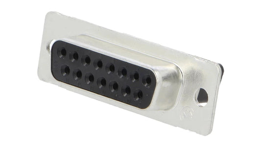 Złącza Crimp D-Sub, gniazdo, kabel do kabla, 15 pozycji 205205-2