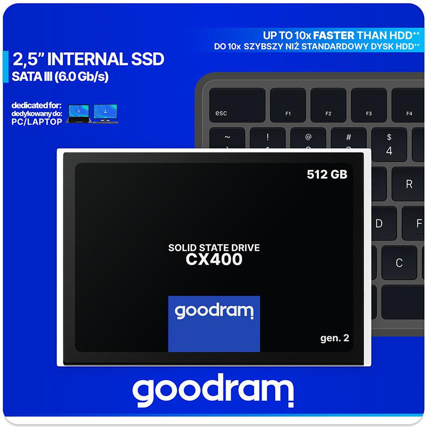DYSK SSD GOODRAM CX400 G2 512GB SATA3