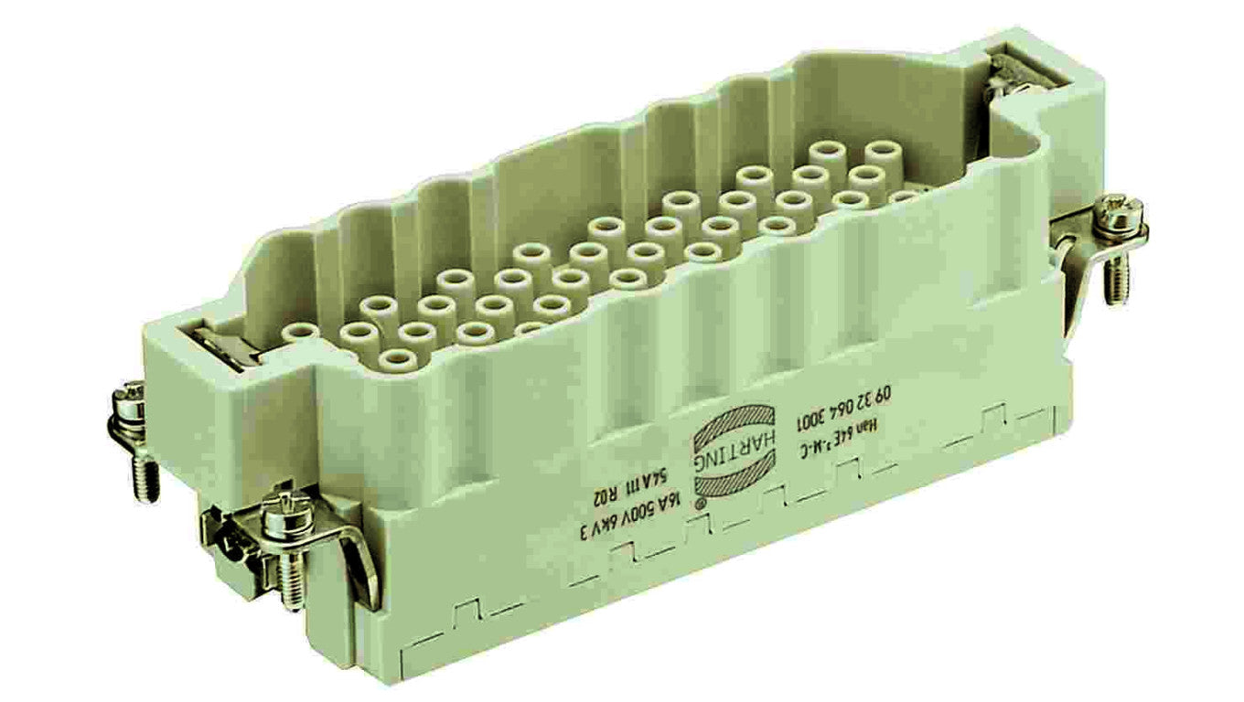Złącze HAN prostokątne męskie 64-PIN 16A 500V 9320643001