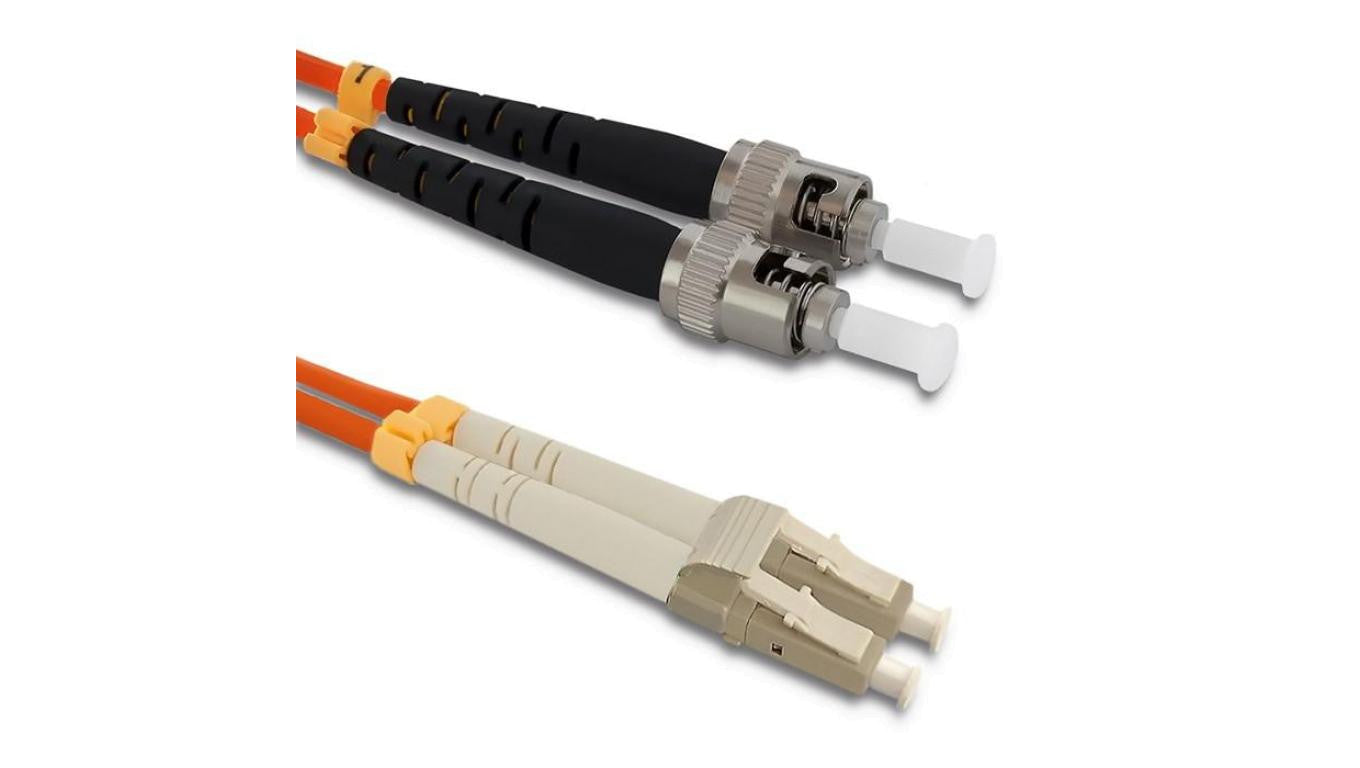 Qoltec Patchcord światłowodowy LC/UPC - ST/UPC Multimode 50/125 OM2 Duplex 3m