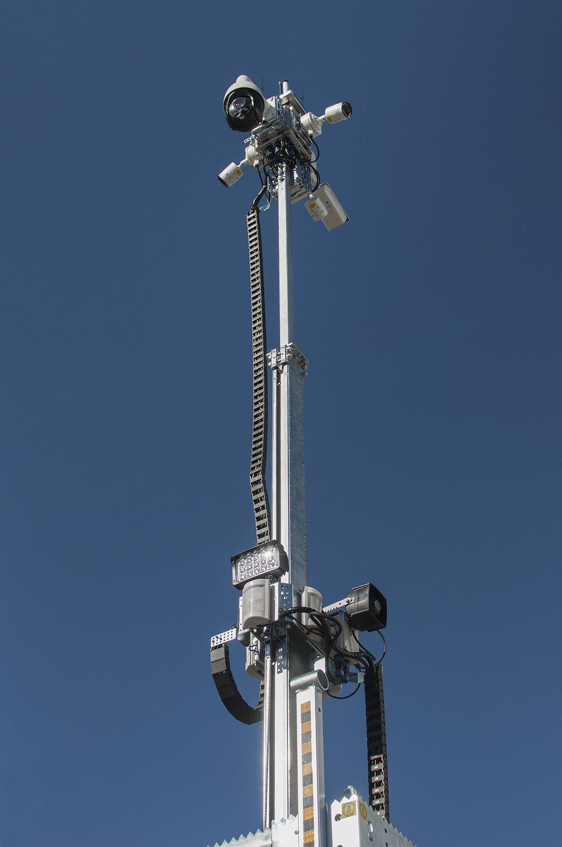 Mobilna wieża do zdalnego wideomonitoringu CCTV iCAM-TOWER 5MQ3