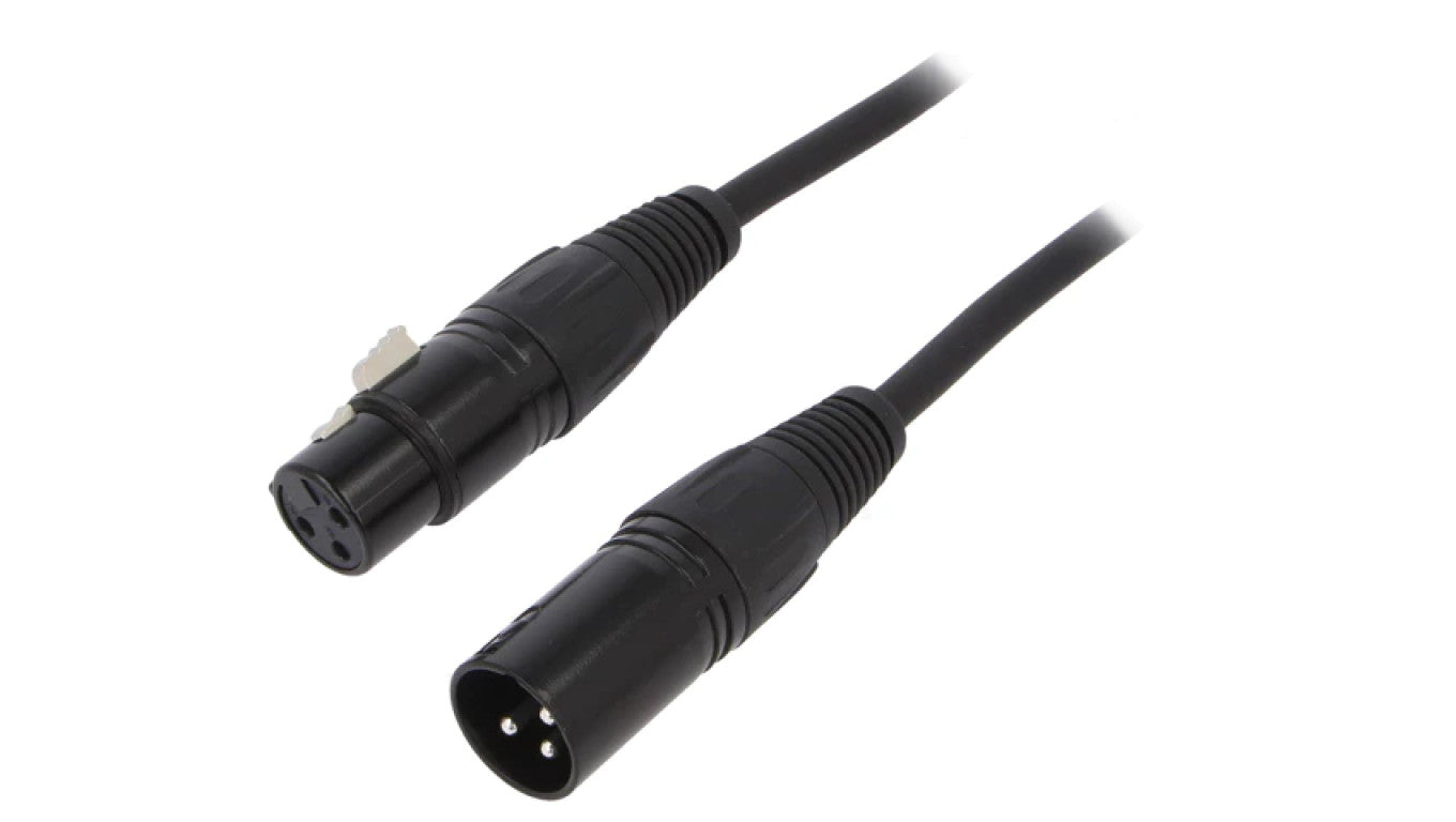 Kabel XLR męski - XLR żeński 3-PIN 1m FC619101