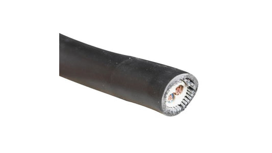 Kabel zbrojony, 1 kV, 600 V, 2-żyłowy, izolacja: Polichlorek winylu PVC, -15→ +90 C., RS PRO