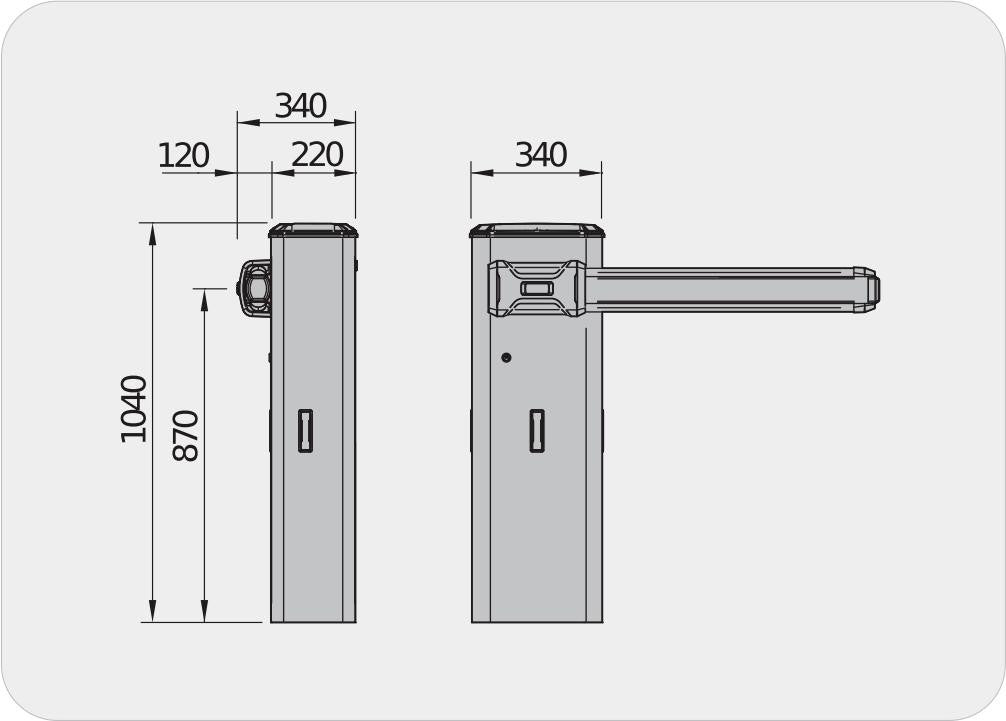 Szlaban BFT GIOTTO BT B ULTRA36 z ramieniem 4m