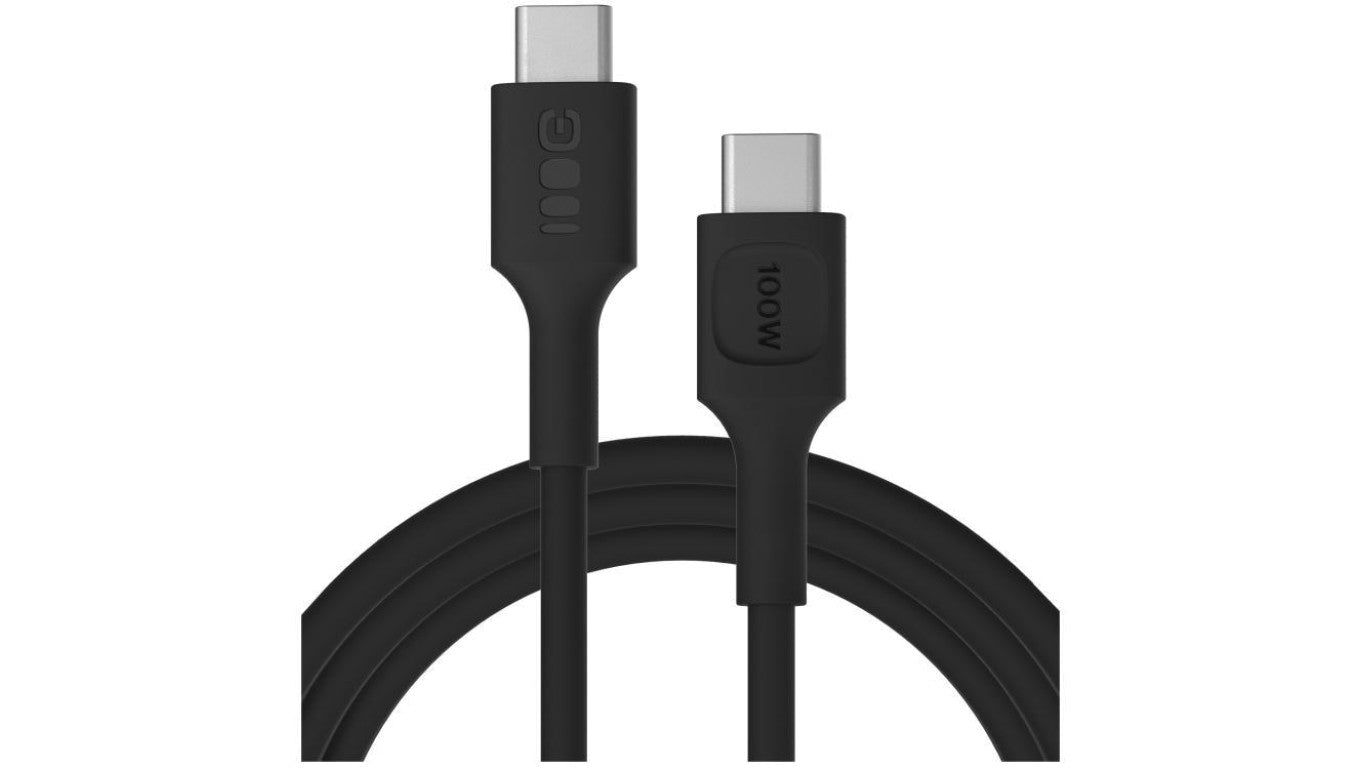 KABEL USB-C / USB-C Greencell PowerFlex 200cm PD 100W czarny silikonowy