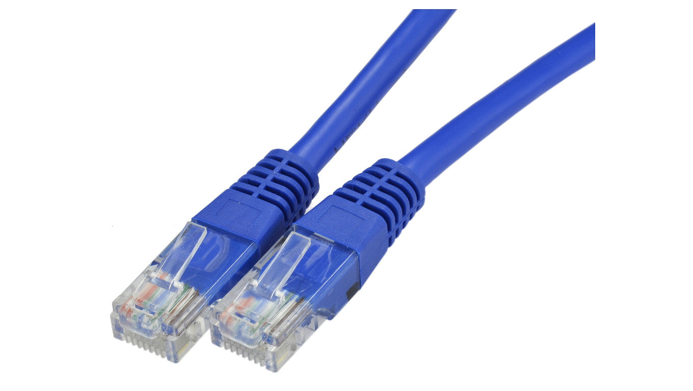 Patchcord UTP kat.5e kabel sieciowy LAN 2x RJ45 niebieski 2m NEKU