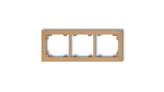 DECO Ramka potrójna złoty metalik 8DR-3