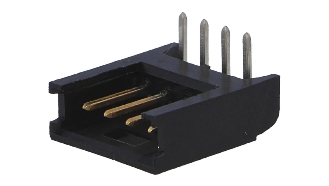 Gniazdo przewód-płytka męskie AMPMODU MOD II 2,54mm 4-PIN 280378-2