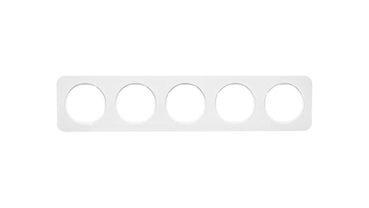 Berker R.1 Ramka pięciokrotna IP20 biała 10152189