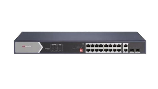 Switch PoE 16-portowy 1Gbps 2x SFP (niezarządzalny) DS-3E0520HP-E