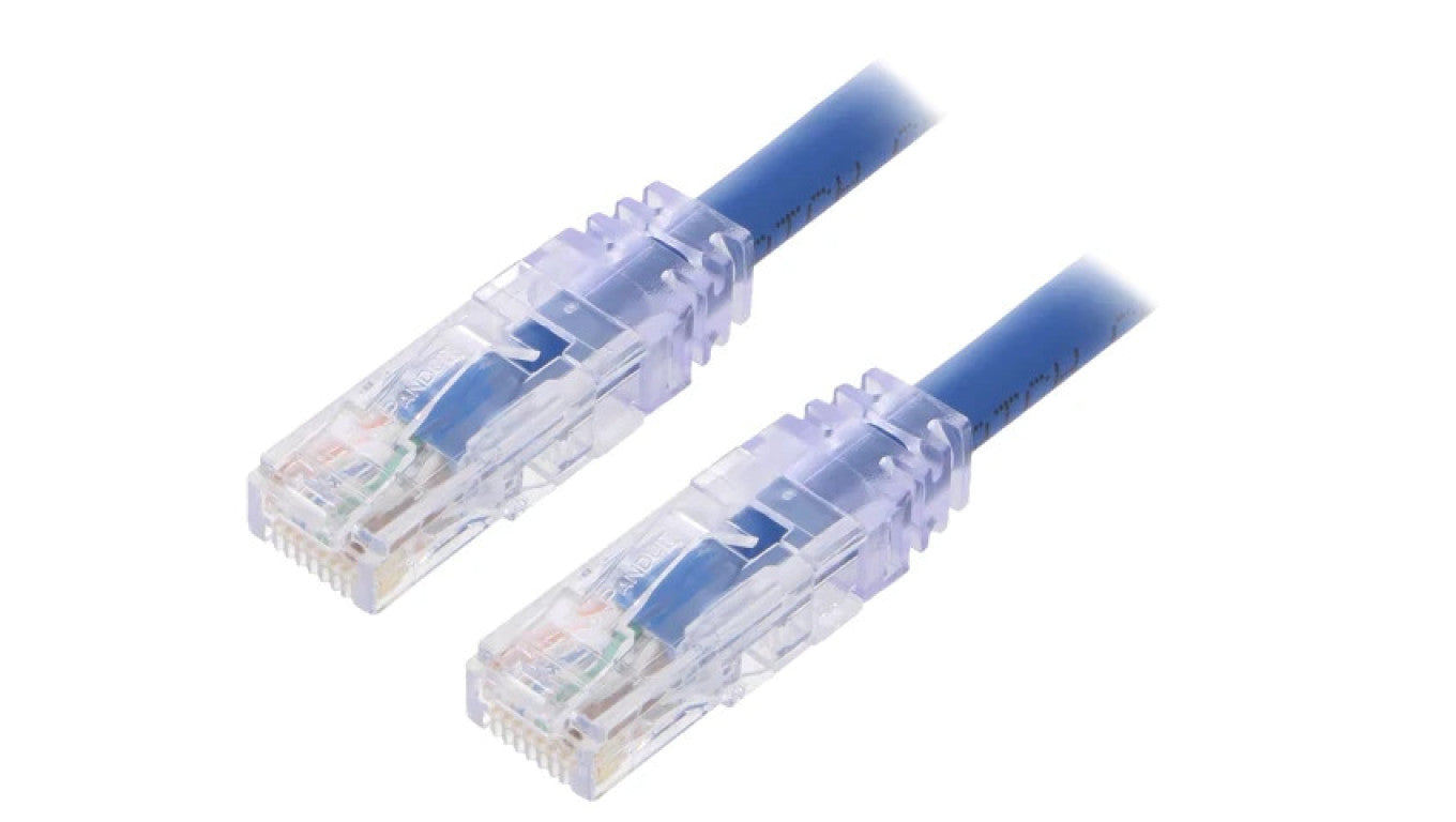 Patch cord TX6A™ 10Gig,U/UTP 6a drut Cu PVC niebieski 2m UTP6AX2MBU