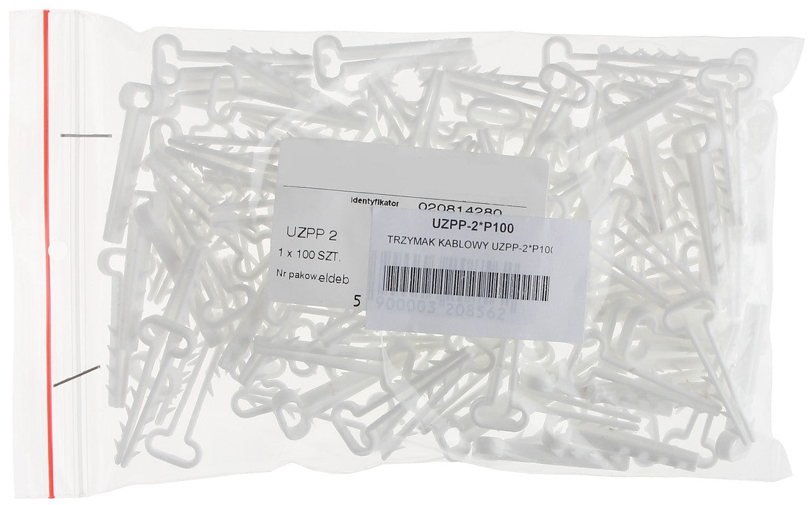MUROWY TRZYMAK KABLA PŁASKIEGO 4,5 x 11mm 100szt.
