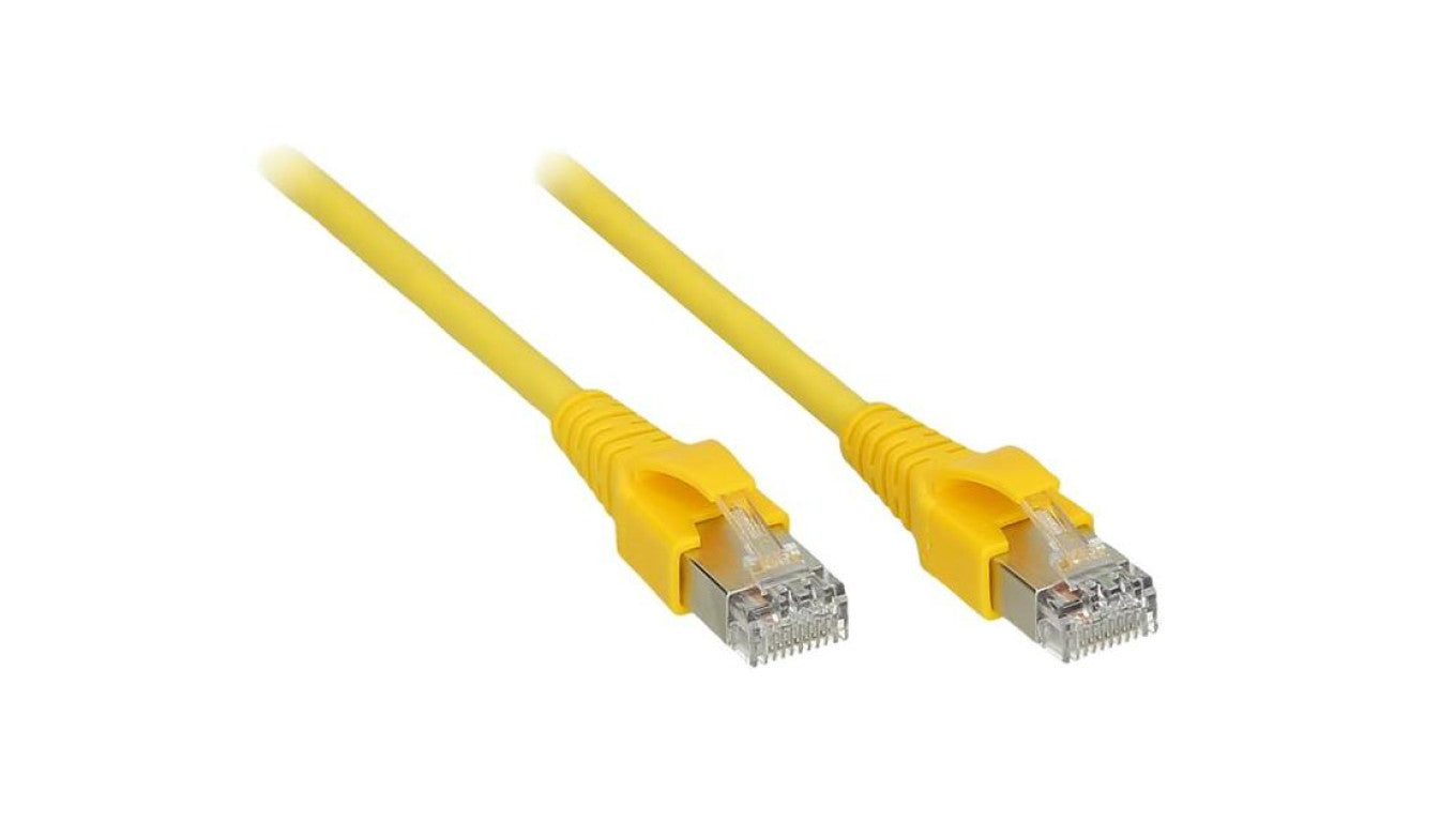 Corning (3M) Kabel krosowy RJ45-RK45 kat.6 U/UTP LSOH, żółty, 5m