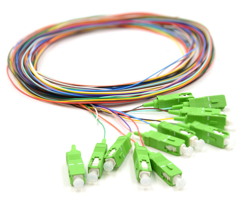 12X PIGTAIL SC/APC SM G657A2 GOLD zestaw 12x 2m