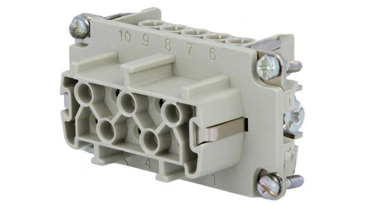 Złącze HDC wkładka stykowa żeńskie 16A 500V -PIN 10 10+PE C14610B0101021