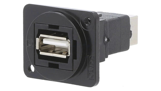 Łącznik USB A - USB B 2.0 FT metal 19x24mm CP30209NM3B