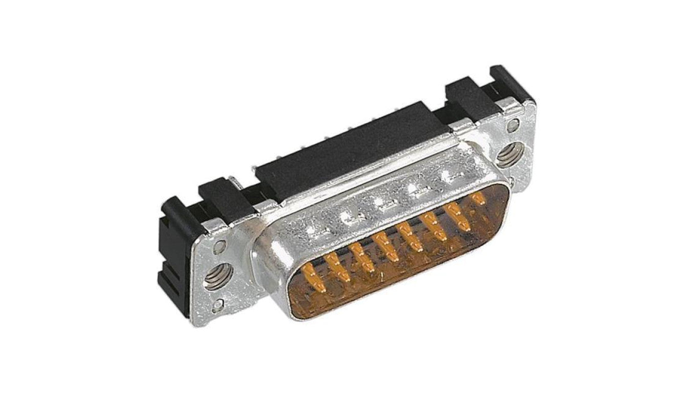 D-Sub PIN: 37 gniazdo męskie proste THT M3 09654216701