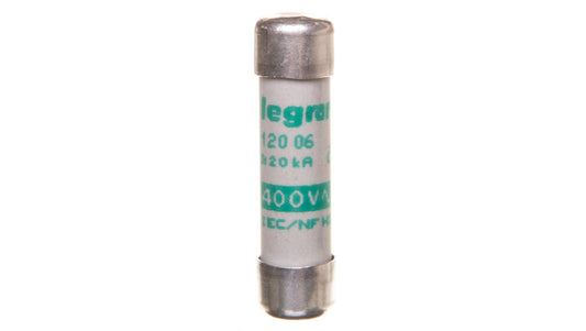 Wkładka bezpiecznikowa cylindryczna 8,5x31,5mm 6A aM 500V 012006