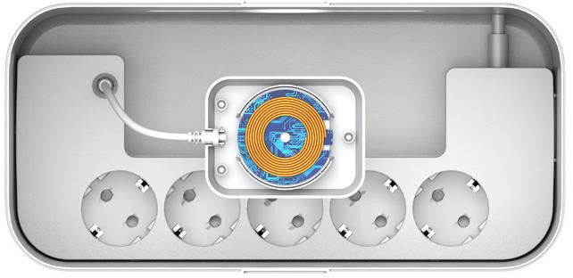 LISTWA ANTYPRZEPIĘCIOWA Z ZABEZPIECZENIEM Energizer 5x SCHUKO 2x USB-A 1x USB-C 2500W 10A KABEL 2M