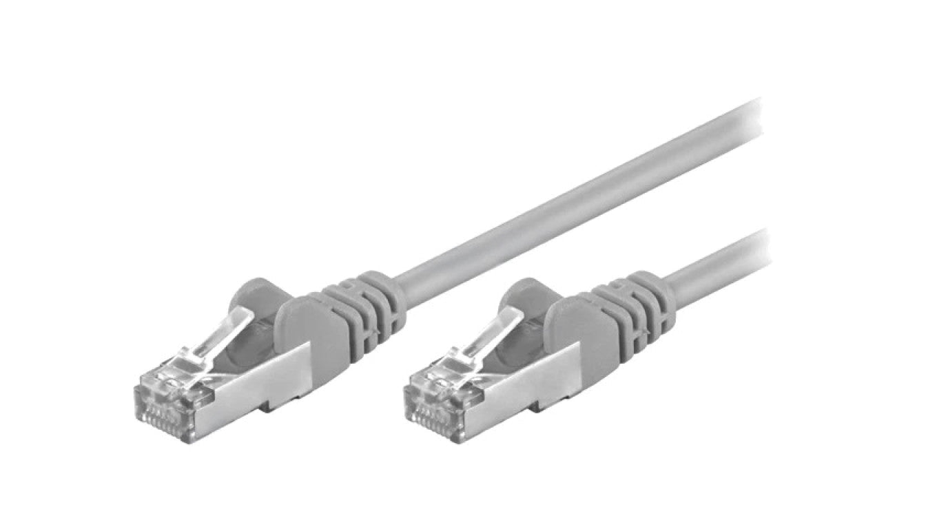 Patch cord F/UTP 5e linka CCA PVC szary 15m 26AWG 50197