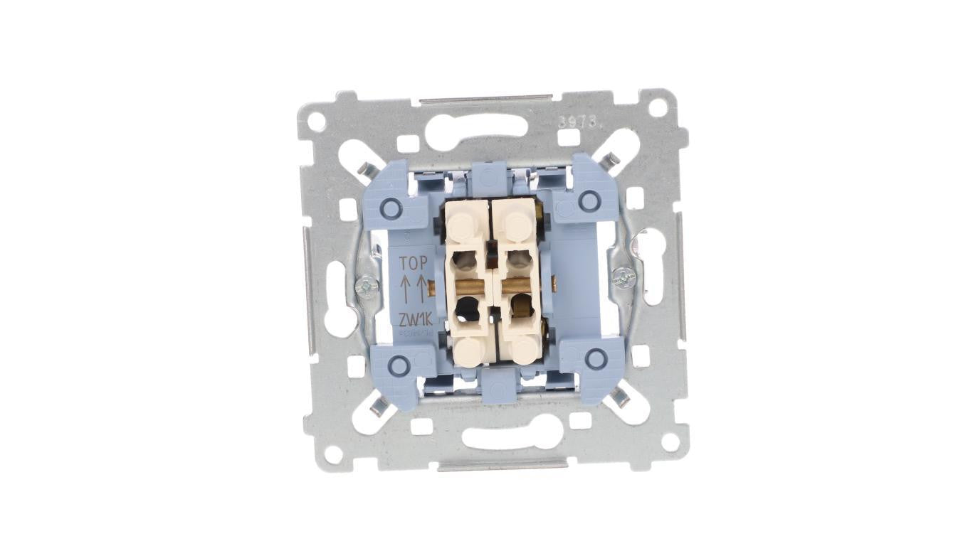 Simon 54 Łącznik żaluzjowy trójpozycyjny 1-0-2 mechanizm 250A 250V, szybkozłącza, SZW1KM