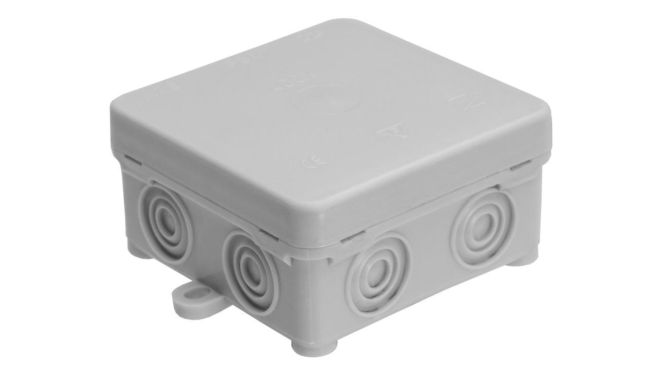 Puszka natynkowa, materiał-polietylen, kolor RAL7035, IP54, 380V, 7 wyjść K76/T