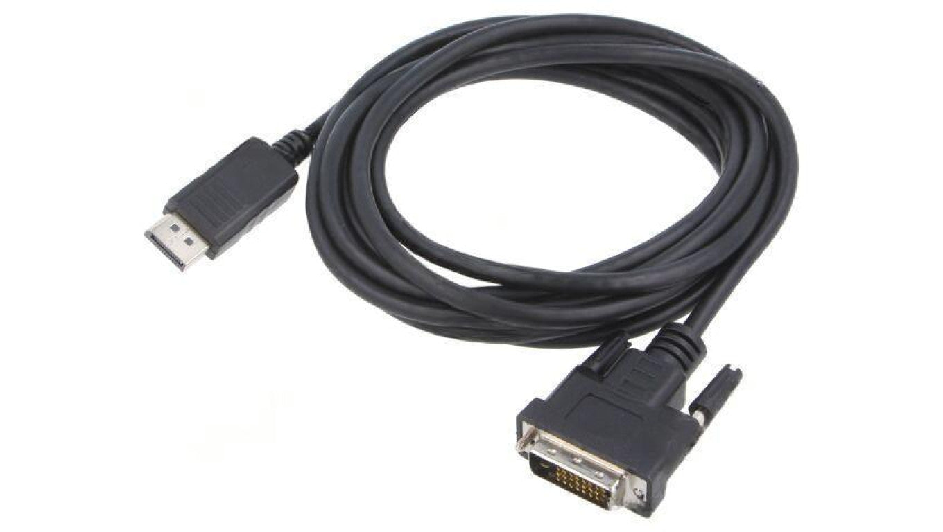 Kabel DisplayPort wtyk,DVI-D (24+1) wtyk DisplayPort 1.2 CA-DPDV-10CU-0030-BK