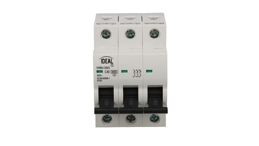 Wyłącznik nadprądowy 3P C 40A 6kA AC KMB6-C40/3 VDE 23165