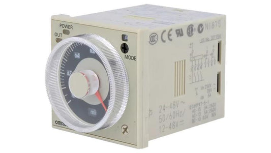 Przekaźnik czasowy 0,05s÷300h DPDT 250VAC/5A Uzas: 24÷48VAC H3CR-A 24-48AC/12-48DC